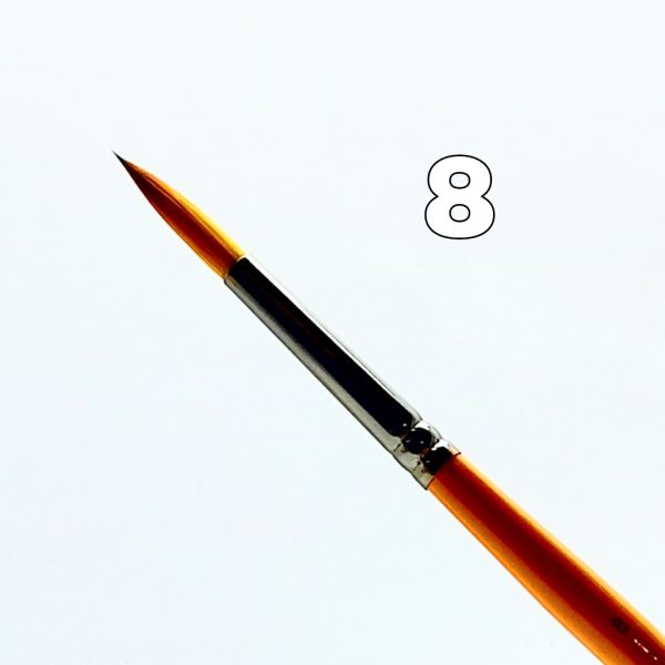 قلم مو گرد سایز 8